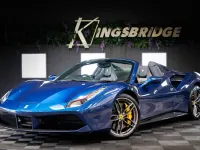 Used Ferrari 488 670 HP (492 kW) 2018 Blue Cabriolet