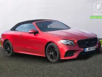 Used Mercedes E220 AMG line 194 HP (142 kW) 2019 Red Cabriolet