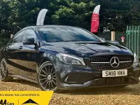 Used Mercedes CLA220 AMG line 177 HP (130 kW) 2018 Black Coupe