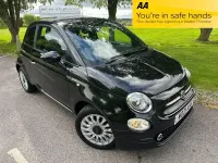 Used Fiat 500 Lounge 70 HP (51 kW) 2021 Black Hatchback