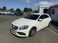 Used Mercedes A160 AMG line 102 HP (75 kW) 2017 White Hatchback