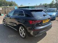 Used Audi A3 S-Line 150 HP (110 kW) 2021 Black Sedan