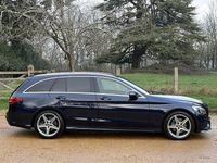 Used Mercedes C220 AMG line 2018 Blue Estate
