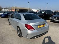 Used Mercedes C220 AMG line 170 HP (125 kW) 2017 Silver Sedan