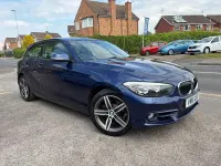 Used BMW 118 Sport Line 136 HP (100 kW) 2016 Blue Hatchback