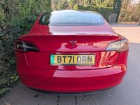 Used Tesla Model 3 Long Range AWD 366 kW (498 HP) 2021 Red Sedan