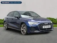 Ny Audi A3 Black Edition 147 HK (108 kW) 2025 Blå Halvkombi