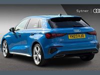 Used Audi A3 S-Line 147 HP (108 kW) 2023 Blue Sedan