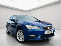 Used Seat Leon SE Dynamic 110 HP (80 kW) 2018 Blue Hatchback