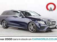 Used Mercedes E220 AMG line 194 HP (142 kW) 2018 Blue Estate