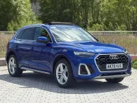 Used Audi Q5 S-Line 265 HP (194 kW) 2021 Blue SUV
