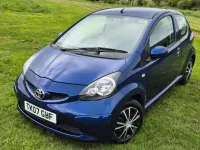 Usado Toyota Aygo 2007 Azul Utilitario