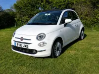 Used Fiat 500 Lounge 2017 White Cabriolet