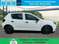 Used Dacia Sandero Ambiance 75 HP (55 kW) 2018 White Hatchback