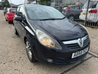 Used Vauxhall Corsa 89 HP (65 kW) 2008 Black Hatchback