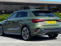 New Audi A3 S-Line 2025 Green Hatchback