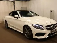 Used Mercedes C250 AMG line 2017 White Cabriolet