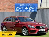 Used Mercedes C200 AMG line 136 HP (100 kW) 2016 Red Estate