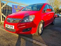 Used Vauxhall Zafira Design Edition 2014 Red MPV