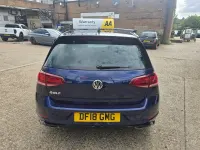 Used VW Golf VII R-line 150 HP (110 kW) 2018 Blue Hatchback