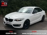Used BMW 218 Sport Line 150 HP (110 kW) 2015 White Coupe