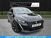 Usado Peugeot 208 Allure Premium 75 HP (55 kW) 2020 Preto Citadino