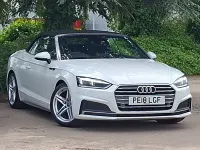 Used Audi A5 Cabriolet S-Line 190 HP (139 kW) 2018 White Cabriolet