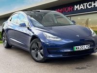 Used Tesla Model 3 Standard Range Plus 177 kW (241 HP) 2020 Blue Sedan