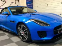 Used Jaguar F-Type R-Dynamic 300 HP (220 kW) 2018 Blue Cabriolet