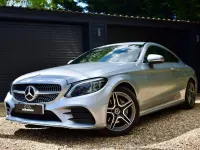 Used Mercedes C200 AMG line 184 HP (135 kW) 2023 Silver Coupe