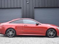 Begagnad Mercedes E220 AMG line 2017 Röd Sportkupé