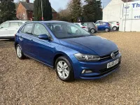 Used VW Polo SE 65 HP (47 kW) 2018 Blue Hatchback