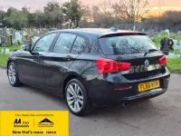 Begagnad BMW 116 Sport Line 116 HK (85 kW) 2016 Svart Halvkombi