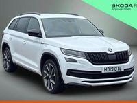 Used Skoda Kodiaq SportLine 147 HP (108 kW) 2019 Moon white metallic SUV