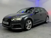 Begagnad Audi A3 S-Line 150 HK (110 kW) 2018 Grå Sedan