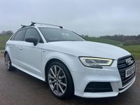 Used Audi A3 Sportback Black Edition 2019 White Hatchback