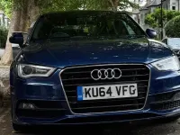 Used Audi A3 S-Line 150 HP (110 kW) 2014 Blue Hatchback