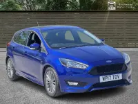 Used Ford Focus ST-Line 125 HP (91 kW) 2017 Blue Hatchback