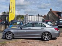 Used Mercedes C220 AMG line 170 HP (125 kW) 2014 Silver Sedan