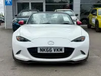 Used Mazda MX5 129 HP (94 kW) 2016 White Cabriolet