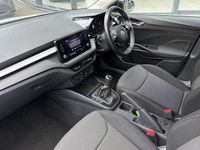 Used Skoda Fabia Colour Edition 70 HP (51 kW) 2023 Moon white metallic body / black magic pearl effect roof Hatchback