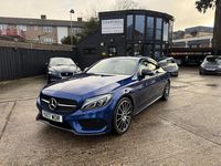 Used Mercedes C220 AMG Line Premium Plus 170 HP (125 kW) 2017 Blue Coupe