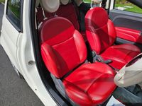 used Fiat 500 1.2 LOUNGE, RED LEATHER TRIM, 81,000 MILES, FULL HISTORY