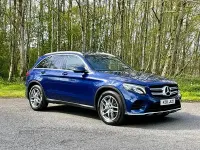 Used Mercedes GLC220 AMG line 170 HP (125 kW) 2017 Blue SUV