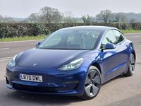 Used Tesla Model 3 Long Range AWD 366 kW (498 HP) 2020 Blue Sedan