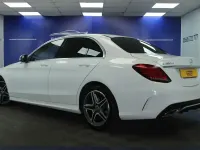 Used Mercedes C300 AMG line 2019 White Sedan
