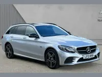 Used Mercedes C300e AMG line 301 HP (221 kW) 2021 Silver Estate