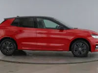 Used Skoda Fabia Design Edition 113 HP (83 kW) 2025 Velvet red metallic black magic pearl effect Hatchback