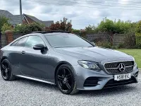 Used Mercedes E220 AMG Line Premium Plus 194 HP (142 kW) 2018 Grey Coupe