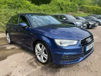Used Audi A3 S-Line 2016 Blue Hatchback